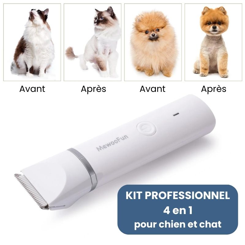 Tondeuse 4 en 1 pour animaux de compagnie - DoggyCoiff