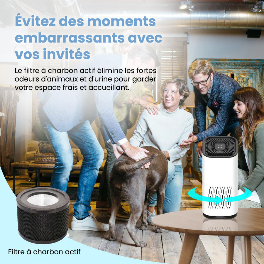 Purificateur d'air contre les odeurs d'animaux | Purifur