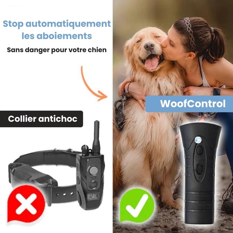 Répulsif anti-aboiement pour chien | WoofControle™