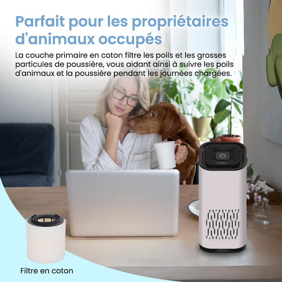 Purificateur d'air contre les odeurs d'animaux | Purifur